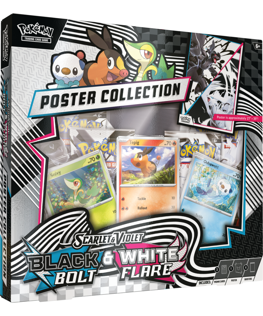 POKEMON CARDS BLACK BOLT & WHITE FLARE POSTER COLLECTION
