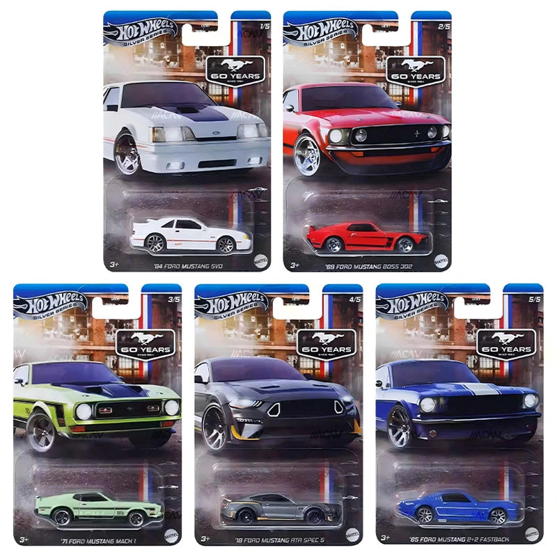 HOT WHEELS MUSTANG SET OF 5