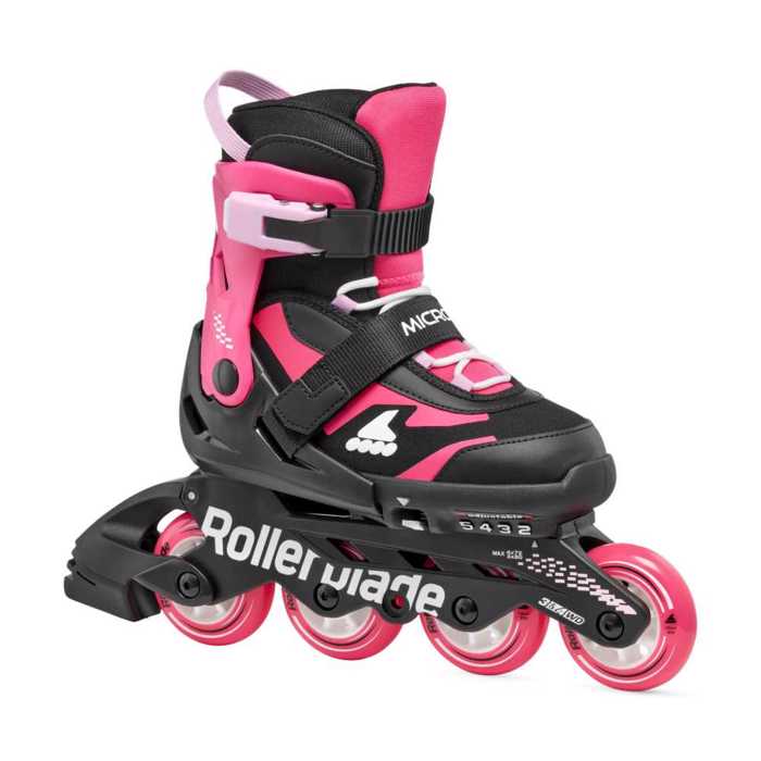 ROLLERBLADE MICROBLADE BLACK/PINK SIZE 36.5-40.5