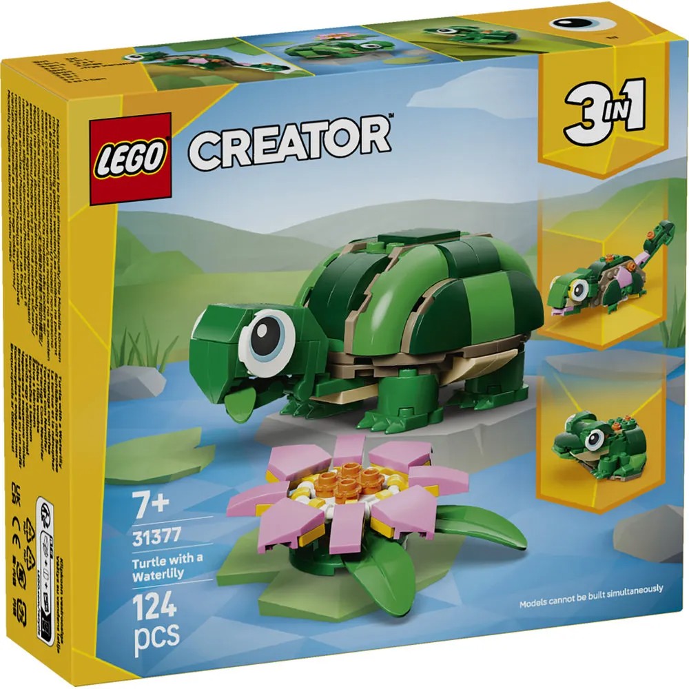 LEGO 31377 TURTLE WITH A WATER LILY FLOWER