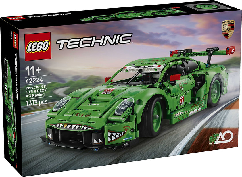 LEGO 42224 PORSCHE 911 GT3 R REXY AO RACING CAR