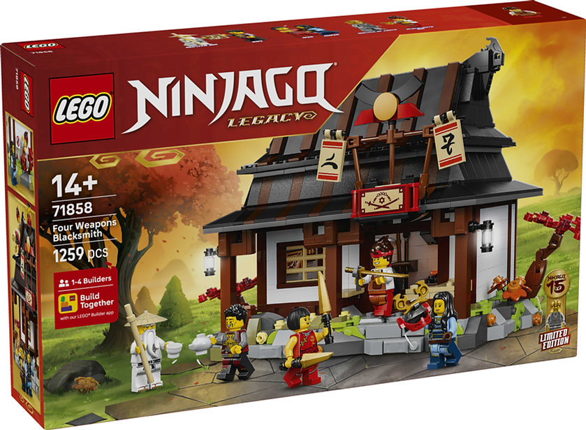 LEGO 71858 FOUR WEAPONS BLACKSMITH
15TH ANNIVERSARY