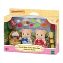 SYLVANIAN FAMILIES 5852 BISCUIT BEAR SISTER & BROTHER