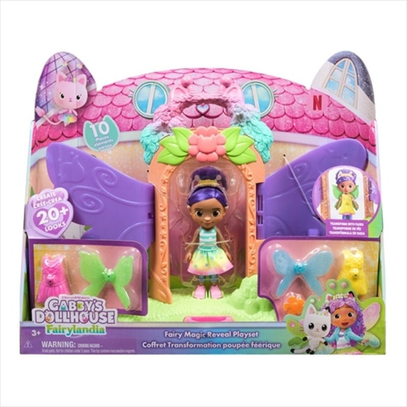 GABBY'S DOLLHOUSE FAIRY MAGIC REVEAL PLAYSET