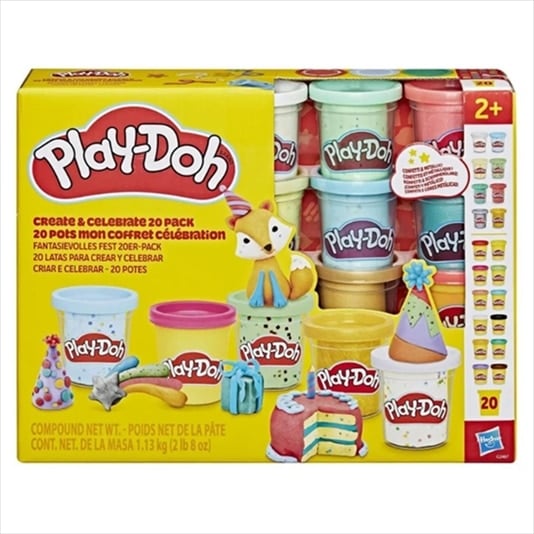 PLAYDOH G2467 CREATE & CELEBRATE 20 PACK
