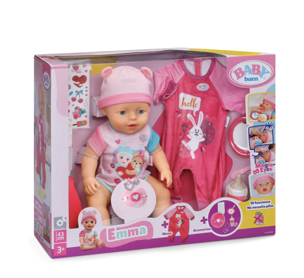 ZAPF BABY BORN EMMA WITH ACCESSORIES
