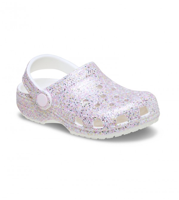 CROCS GLITTER CLOG K WHITE 212562-100
