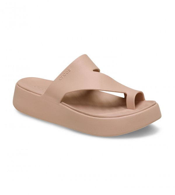 CROCS GETAWAY PLATFORM TOE LOOP PINK 210834-7AF