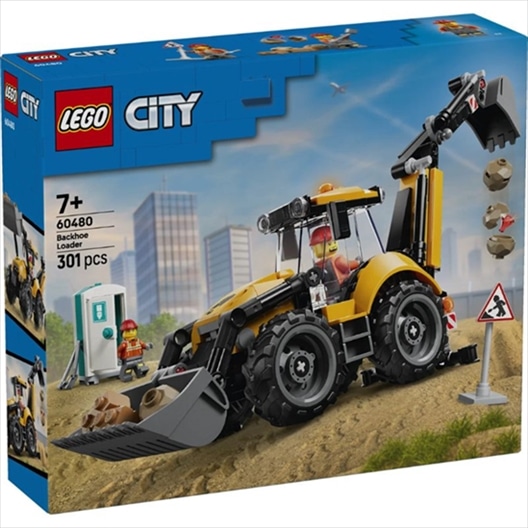 LEGO 60480 YELLOW BACKHOE LOADER