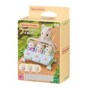 SYLVANIAN FAMILIES FLORAL CAT TRIPLETS & STROLLER