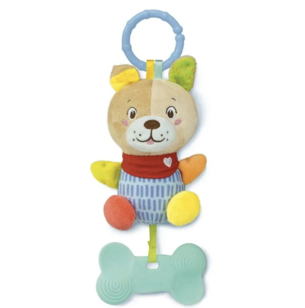 LOVELY SOFT DOG RATTLE