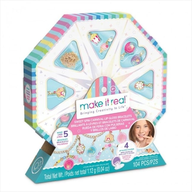 MAKE IT REAL SPIN CARNIVAL LIP GLOSS BRACELET