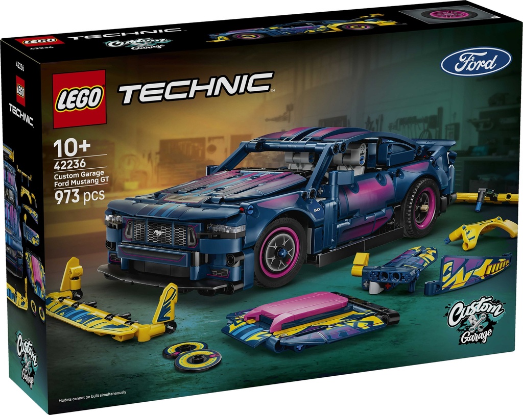 LEGO 42236 CUSTOM GARAGE FORD MUSTANG GT CAR
