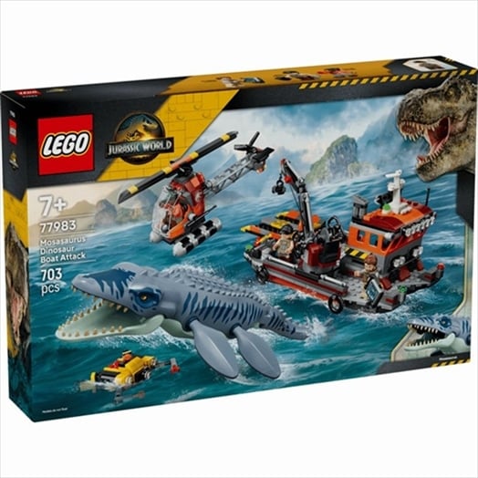 LEGO 77983 MOSASAURUS DINOSAUR BOAT ATTACK
