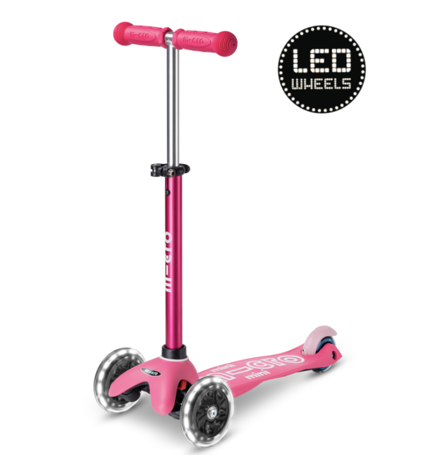 SCOOTER MICRO MINI DELUXE PINK LED