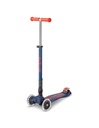 SCOOTER MICRO MAXI DELUXE FOLDABLE LED NAVY/RED