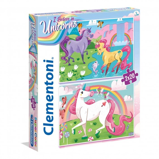 CLEMENTONI PUZZLE 2X20PCS 
