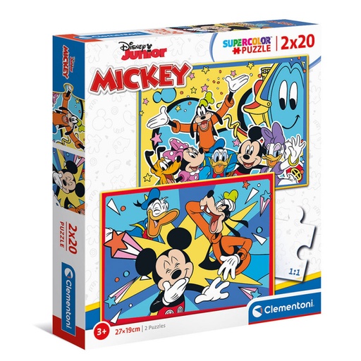 [AS1200-24791] CLEMENTONI PUZZLE 2X20PCS 