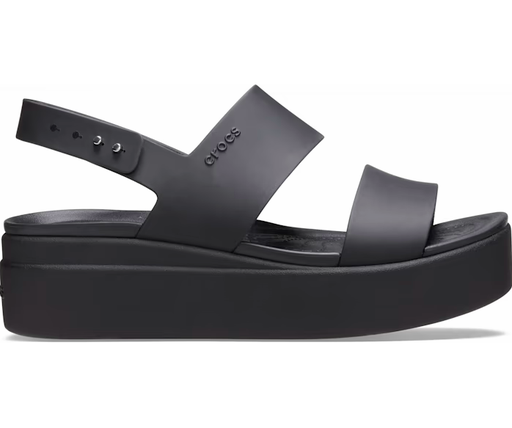 CROCS BROOKLYN LOW WEDGE BLACK 206453-060