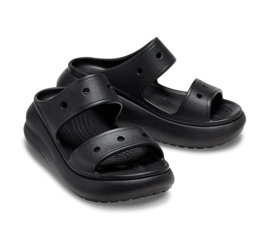 CROCS CRUSH SANDAL BLACK 207670-001