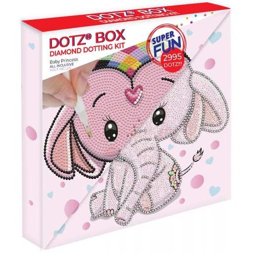DIAMOND DOTZ BOX DBX.015 BABY PRINCESS ELEPHANT