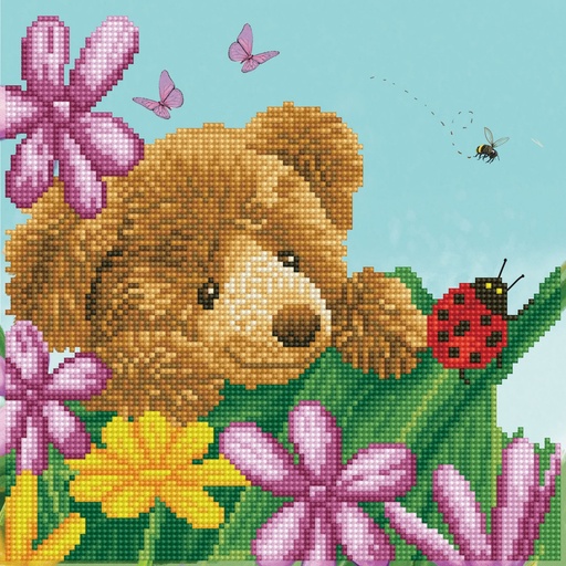 DIAMOND DOTZ DD6.033 HONEY POT BEAR HIDE & SEEK