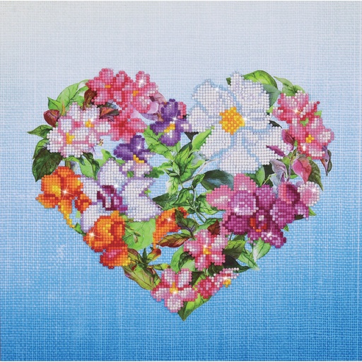 DIAMOND DOTZ DD7.008 FLOWER HEART
