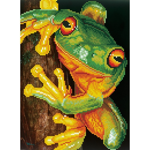 DIAMOND DOTZ DD7.031 GREEN TREE FROG