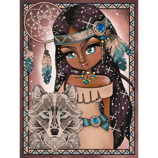DIAMOND DOTZ DD7.075 INDIAN GIRL