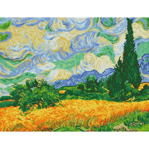 DIAMOND DOTZ DD9.024 WHEAT FIELDS (VAN GOGH)