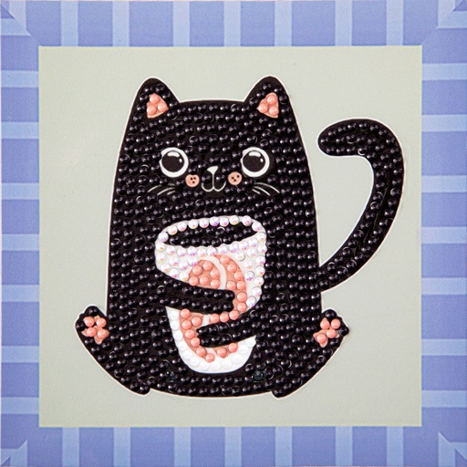 DIAMOND DOTZ DTZ5.003 COFFE BEAN KITTEN
