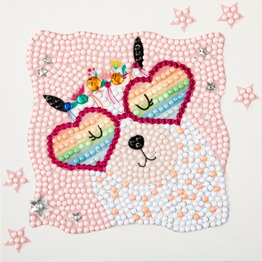 DIAMOND DOTZ DTZ5.006 LLAMA RAINBOW