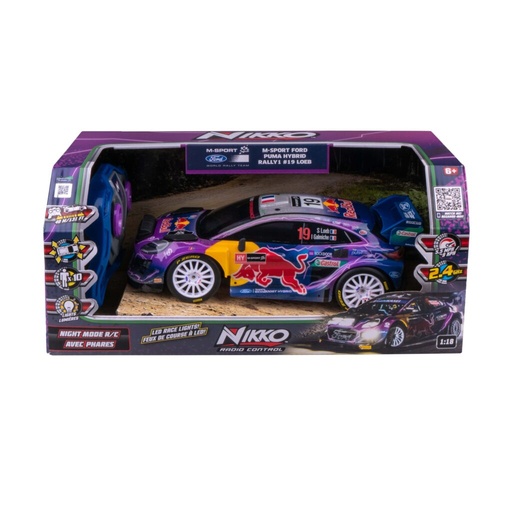 NIKKO R/C RED BULL NIGHT MODE 1/18 10390