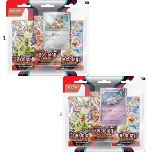 POKEMON CARDS OBSIDIAN FLAMES 3 -BOOSTER BLISTER 185-85378