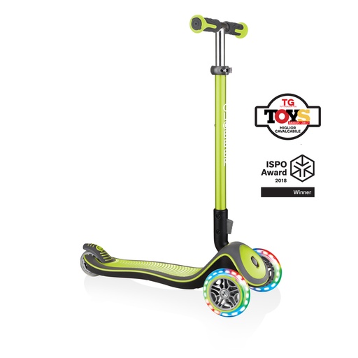 [MOU444-406] SCOOTER GLOBBER ELITE GREEN LIGHTS FOLDING 