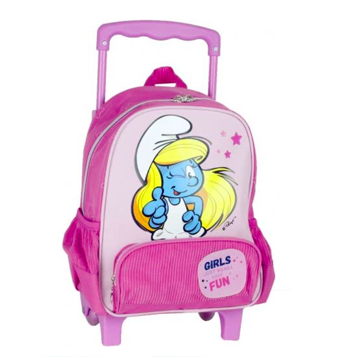 [SXO344-21073] SMURFY GIRL TROLLEY BAG