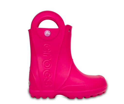 CROCS HANDLE IT RAIN BOOT PINK KIDS 12803-6X0