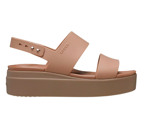 CROCS BROOKLYN LOW WEDGE LATTE 206453-2EL