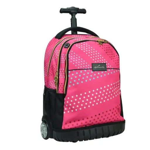 [SXO333-29074] TROLLEY BAG HALLMARK PINK DOTS