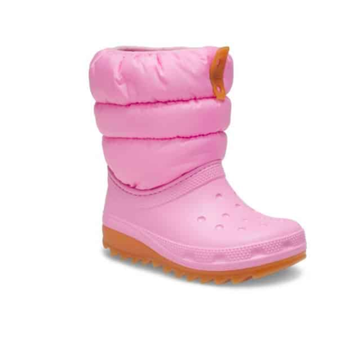 CROCS CLASSIC NEO PUFF BOOT K PINK/GUM 207684-6XQ