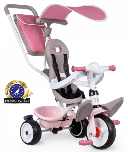 [SMO741401] TRICYCLE 3 IN 1 BABY BALADE PLUS PINK
