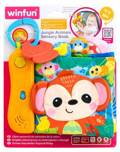 [MG403292] WINFUN SENSORY BOOK JUNGLE ANIMALS