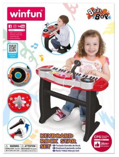 [MG410102] WINFUN KEYBOARD ROCK STAR SET