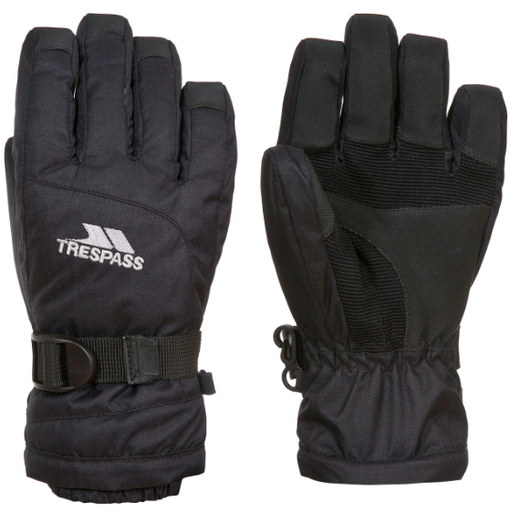 TRESPASS SKI GLOVES KIDS SIMMS BLACK