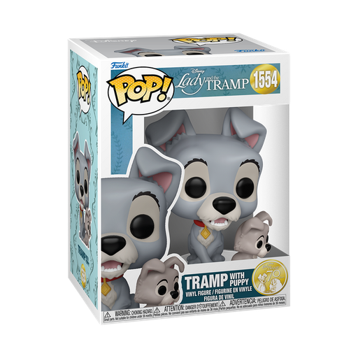 POP TRAMP WITH PUPPY #1554