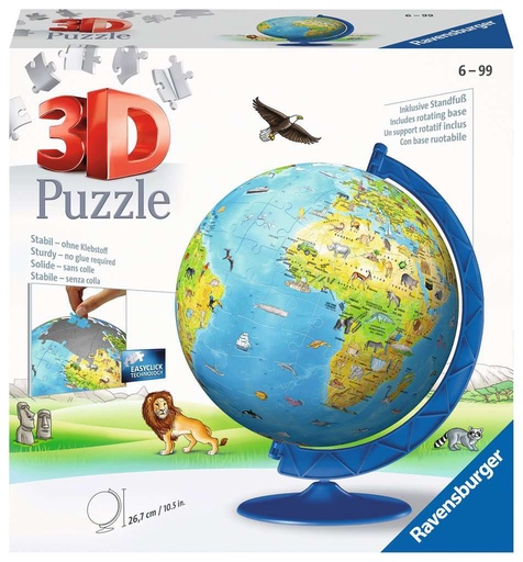 R/B PUZZLE GLOBE 3D 187PCS
