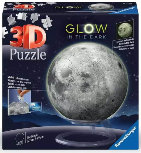 R/B PUZZLE 3D GLOW IN THE DARK MOON