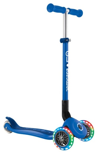 [MOU432-100-3] SCOOTER GLOBBER PRIMO FOLDABLE LIGHTS NAVY BLUE