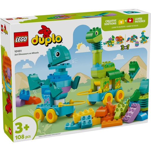 [LG10451] LEGO 10451 3IN1 DINOSAURS ON WHEELS