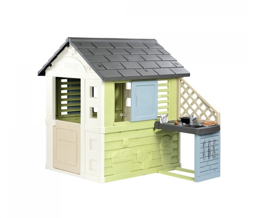 [SMO810738] SMOBY PRETTY PLAYHOUSE WITH SUMMER KITCHEN